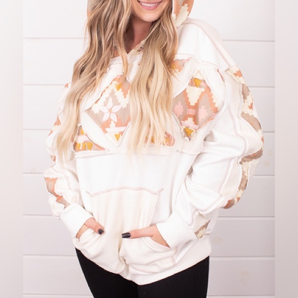 🎉LAST PIECE🎉FREE PEOPLE Nordic It's A Vibe Hoodie - Picture 7 of 13